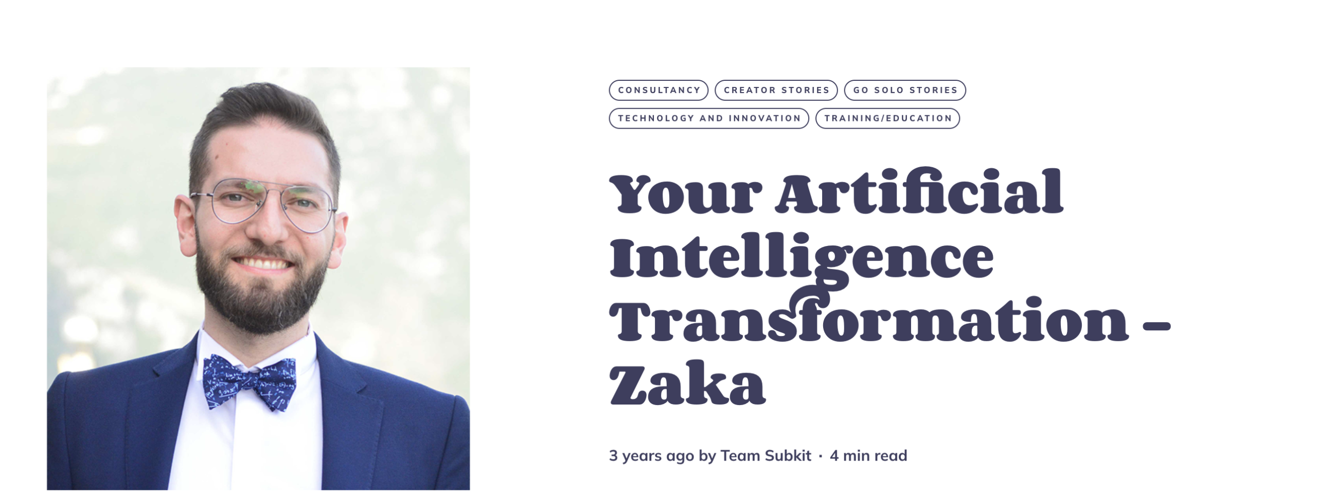 Your Artificial Intelligence Transformation - ZAKA
